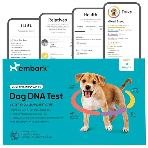 Embark Breed + Health Dog DNA Test Kit (Embark Vet)