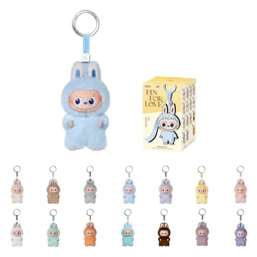 12. POP MART THE MONSTERS Labubu Mini Vinyl Plush Pendant (Pin for Love Series)