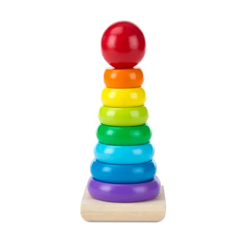Melissa & Doug Rainbow Stacker Wooden Ring