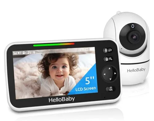 5. HelloBaby HB6550 Video Baby Monitor