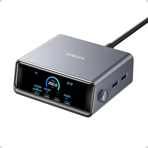 Anker Prime Charger (250W, 6 Ports, GaN)