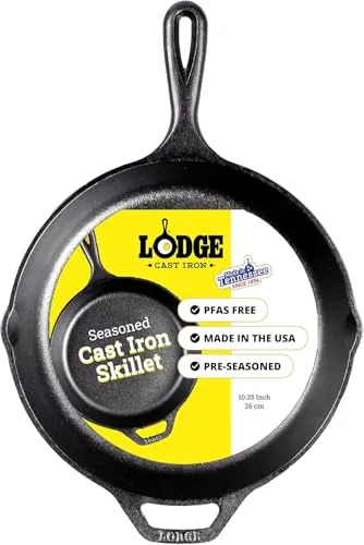 3. Lodge Cast Iron Skillet (10.25 Inch) - L8SK3