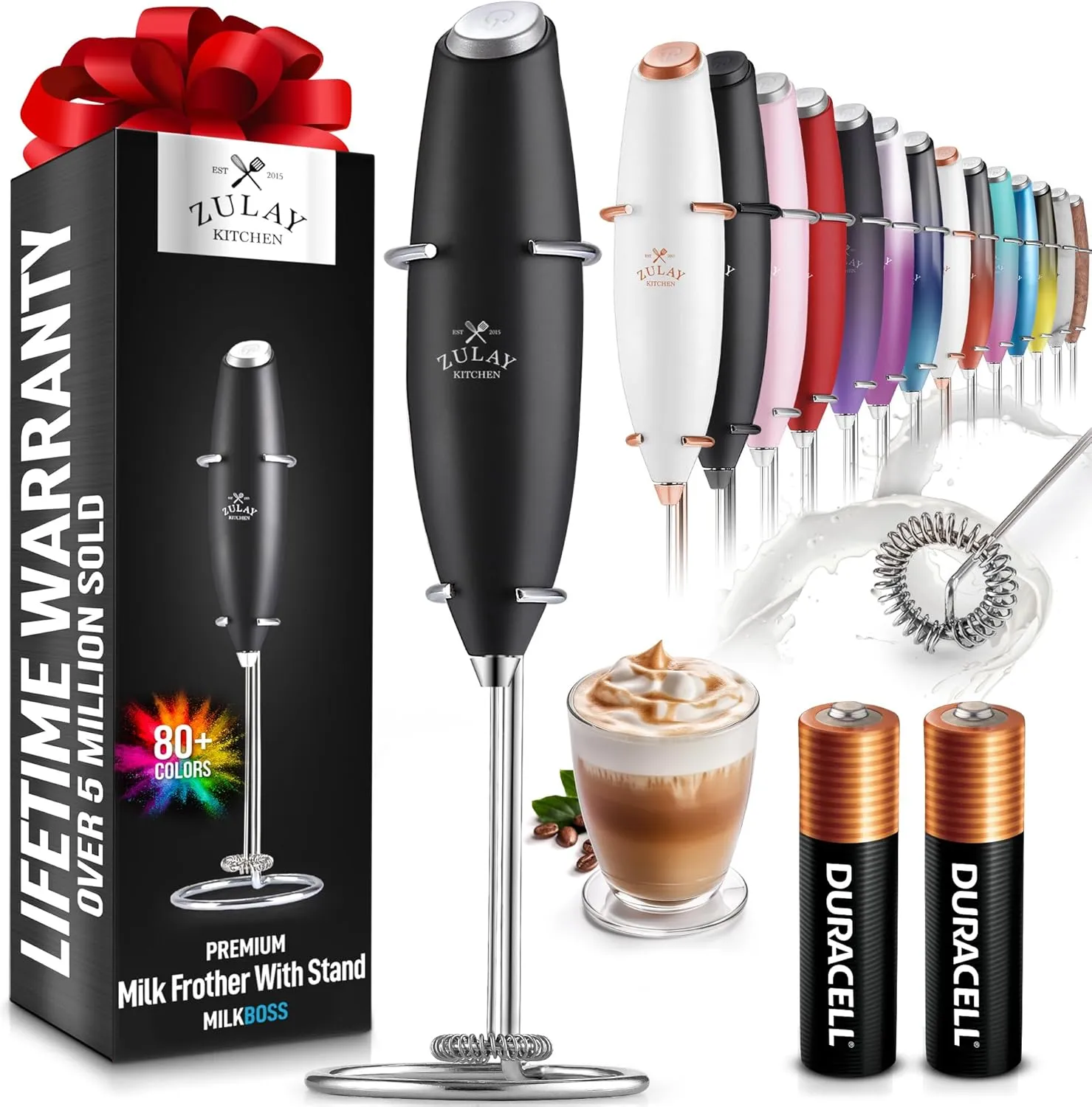 Zulay Original Handheld Milk Frother