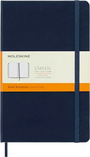 7. Moleskine Classic Notebook Hard Cover (Large) - Ruled