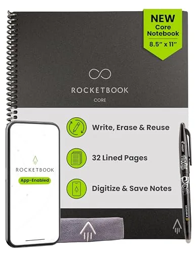 12. Rocketbook Core Reusable Smart Notebook (Letter)