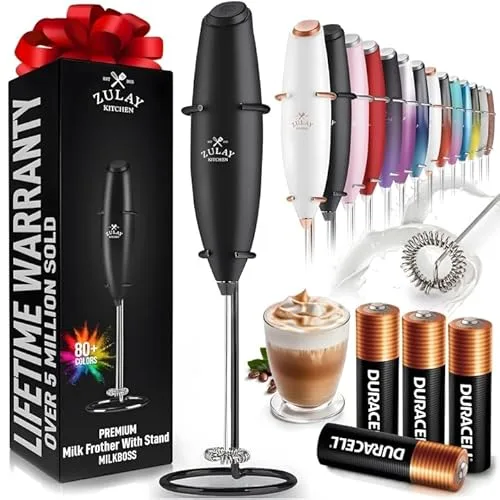 3. Zulay Kitchen Milk Frother Wand