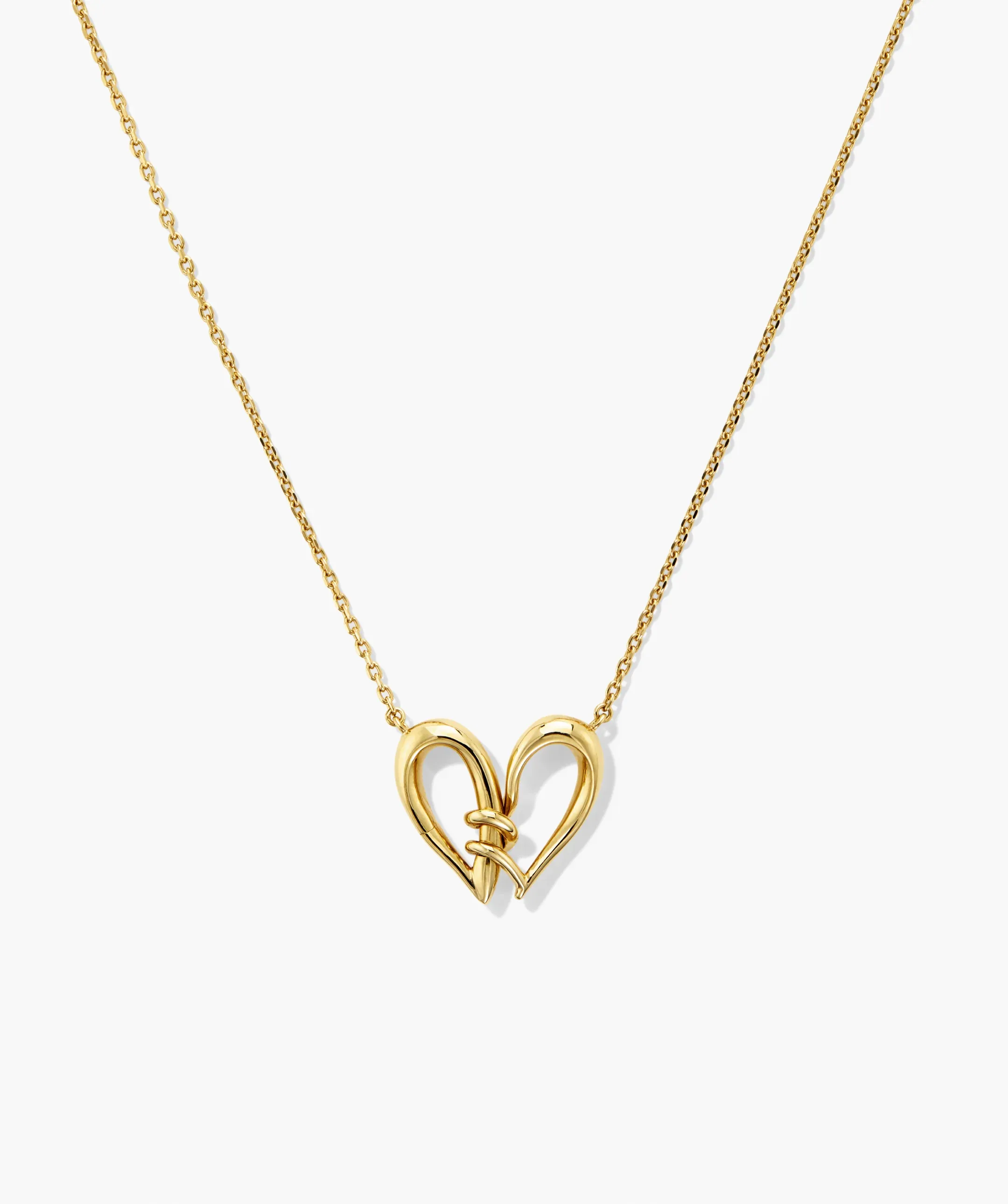 Mejuri Heart to Heart Necklace